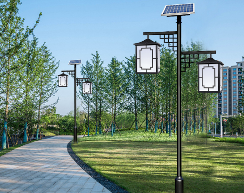 十堰3米庭院灯 LED欧式照明灯小区公园别墅景观路灯太阳能庭院灯