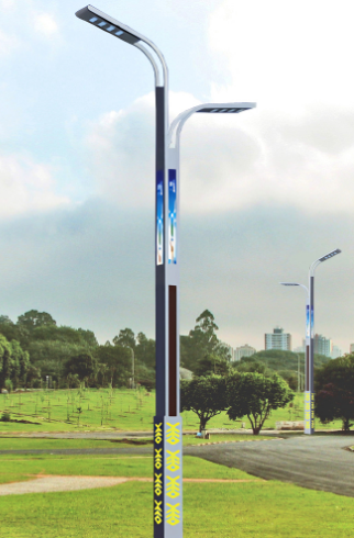 白山LED市电路灯杆双臂智慧路灯城市主杆道乡村路灯市政工程亮化改造