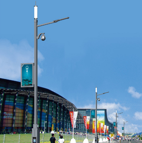 武汉厂家一体化智慧城市路灯监控照明LED路灯信号基站智慧路灯
